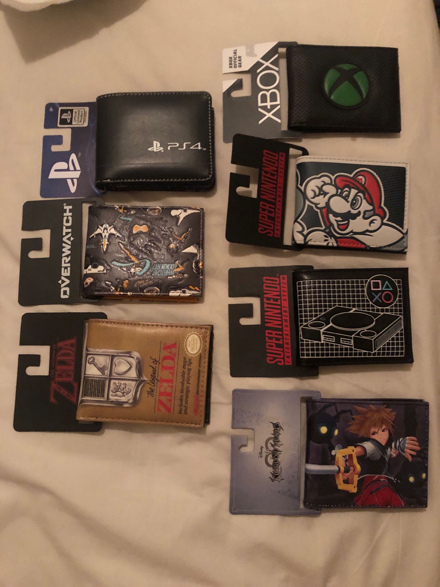 Video game themed wallets