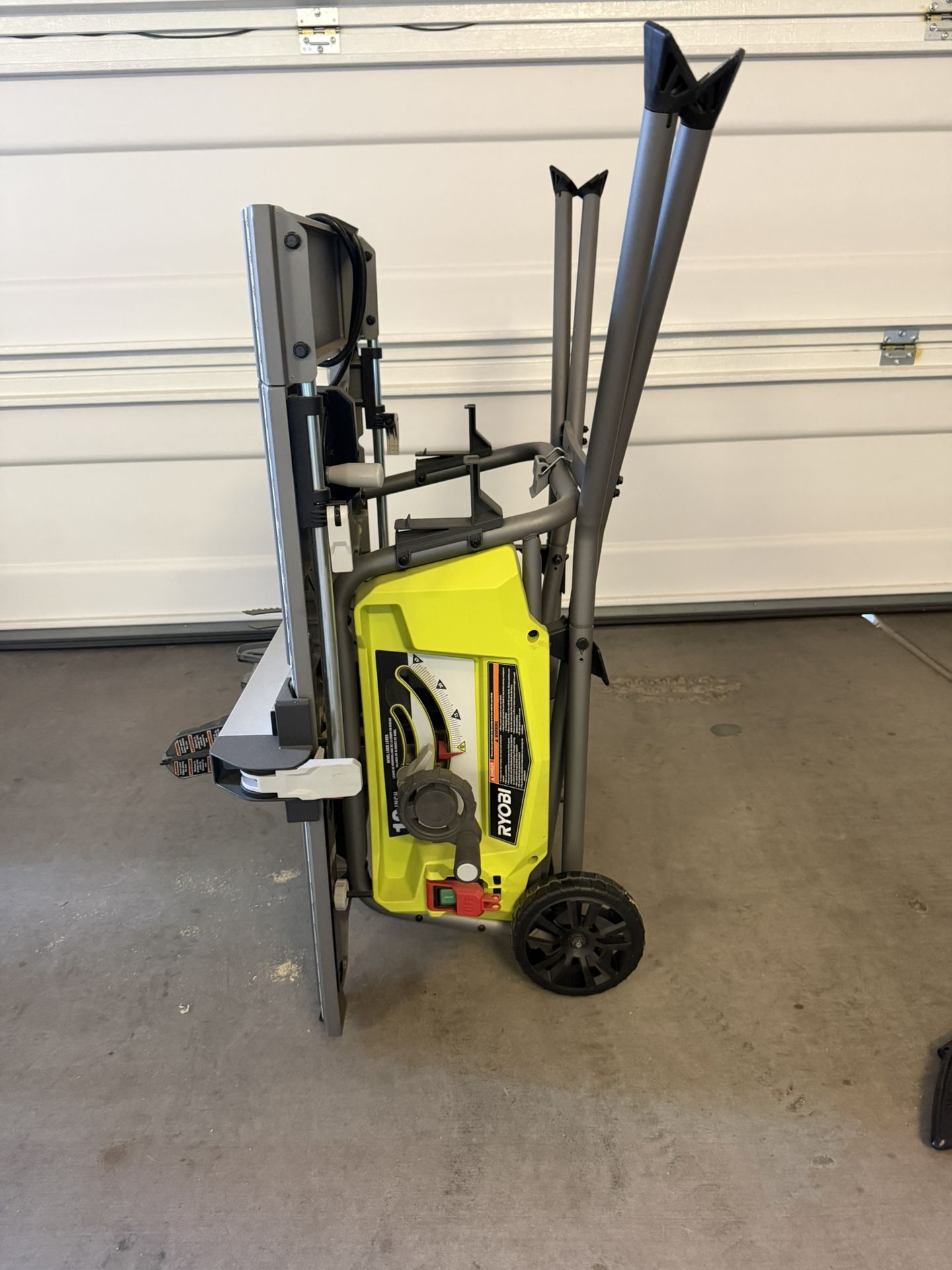 Ryobi 15 Amp 10 in. Expanded Capacity Portable Corded Table Saw With Rolling Stand