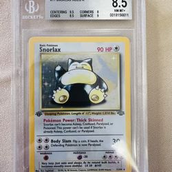 1st Edition Snorlax BGS 8.5