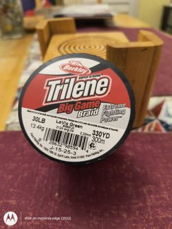 FISHING BERKELEY TRILENE 30LB BRAID GREEN 330 YD