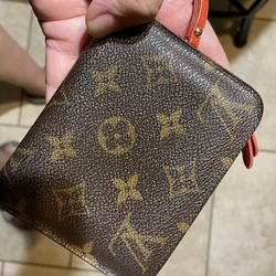 Small Louis Vuitton Wallet With Red Interior 