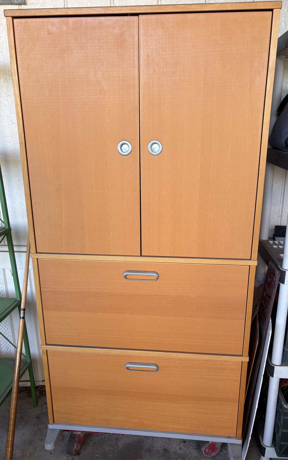 IKEA Storage Cabinet W 2 Lateral Filing Drawers