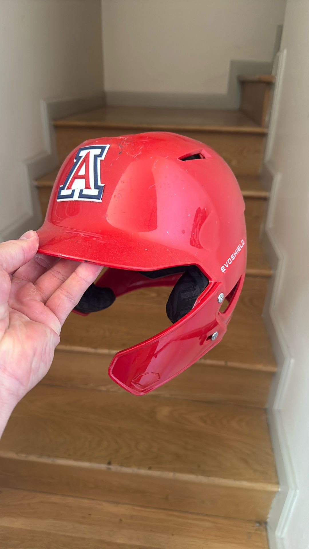 Game Worn U Of A Helmet
