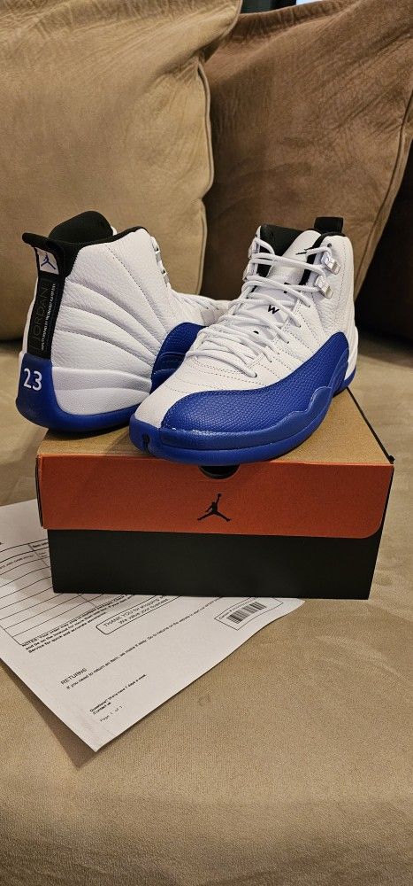 Jordan Retro 12 Blueberry Game Royal Flue Games Maniere Dunk Military Cement OG  Black Kobe Bred Grinch Chicago 1 3 4 5 6 7 8 13 11 13  