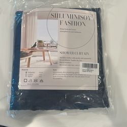 72x96 Shower curtain navy Blue