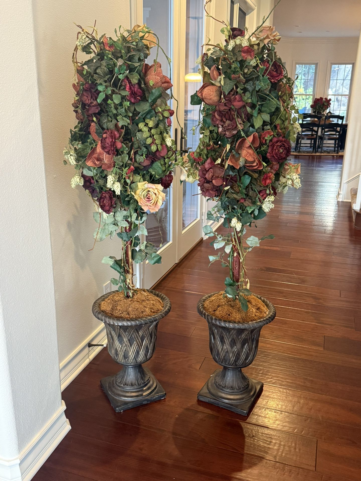 Tall Topiary Artificial Flower Tree Decor