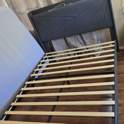 Queen Bed Frame And Memory Foam Mattress 