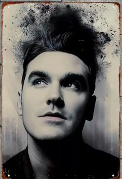 Morrissey Metal Tin Sign 8”x12”
