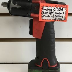 Snap On CT761A 14.4V 3 8 Impact Wrench W Battery for Sale in Lindenhurst NY OfferUp