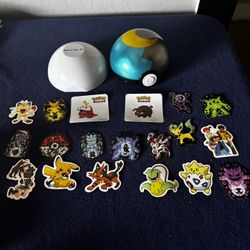 Moon Pokeball With Stickers!!!
