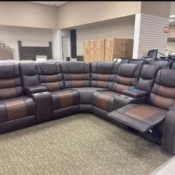 New Recliner Sectional In Box- Shop Now Pay Later $39 Down 