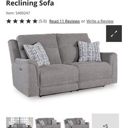 Dual action recliner excellent condition barely used