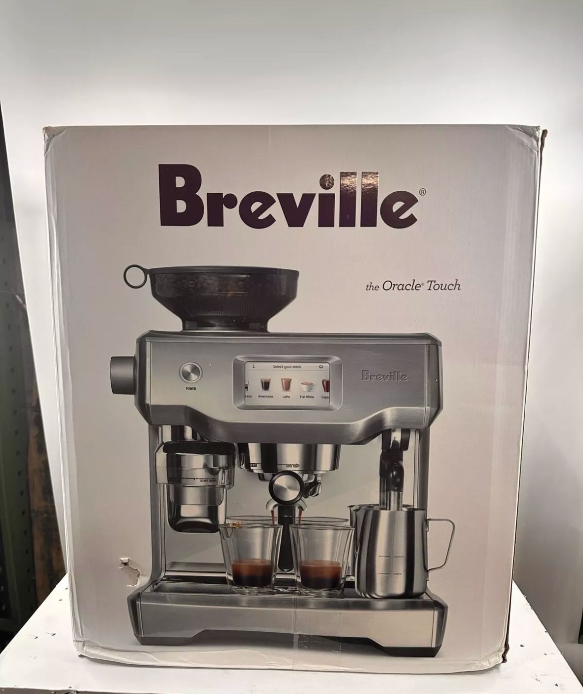 Breville Oracle Touch Espresso Coffee Machine - Brushed Stainless Steel