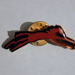 Red Mustang Horse Running Logo Mascot Collectible Lapel Pin A-1