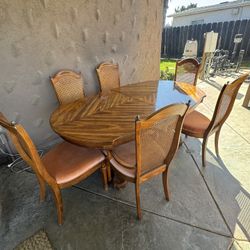 Vintage Dining Table and Chairs
