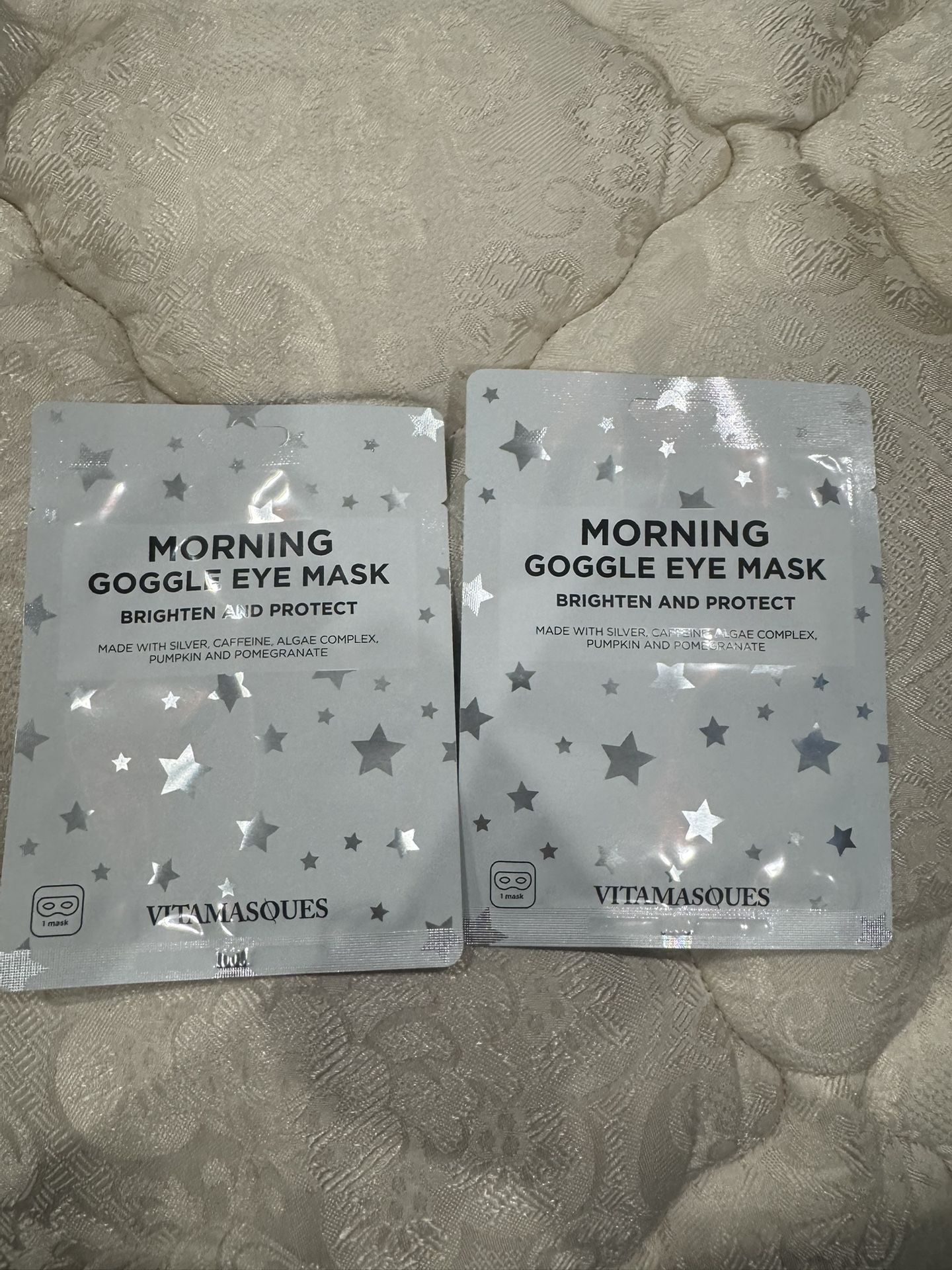 Vitamasques Morning Goggle Eye Mask, Brigthen and Protect, One Pair