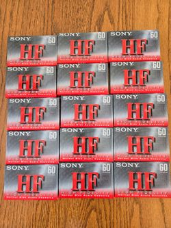 Blank cassette tapes