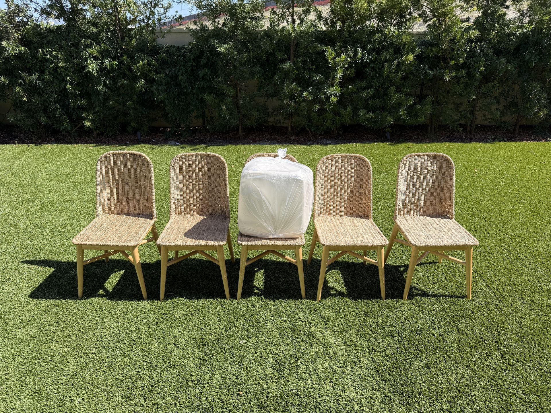 Juniper Woven Dining Room Chair With Cushion