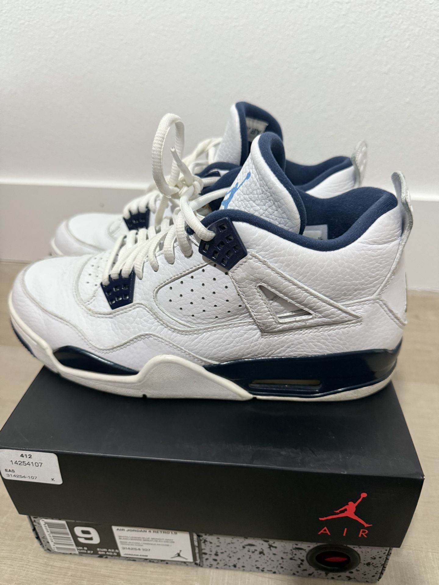 Air Jordan 4 Retro LS Columbia 2015 Sz 9