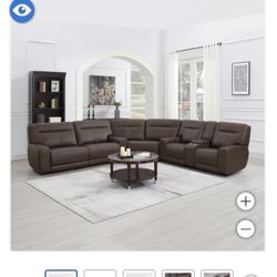 Atlas 3-piece Leather Power Reclining Sectional with Power Headrests