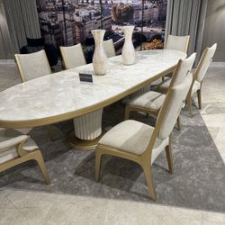 Gold Trimmed Dining Set