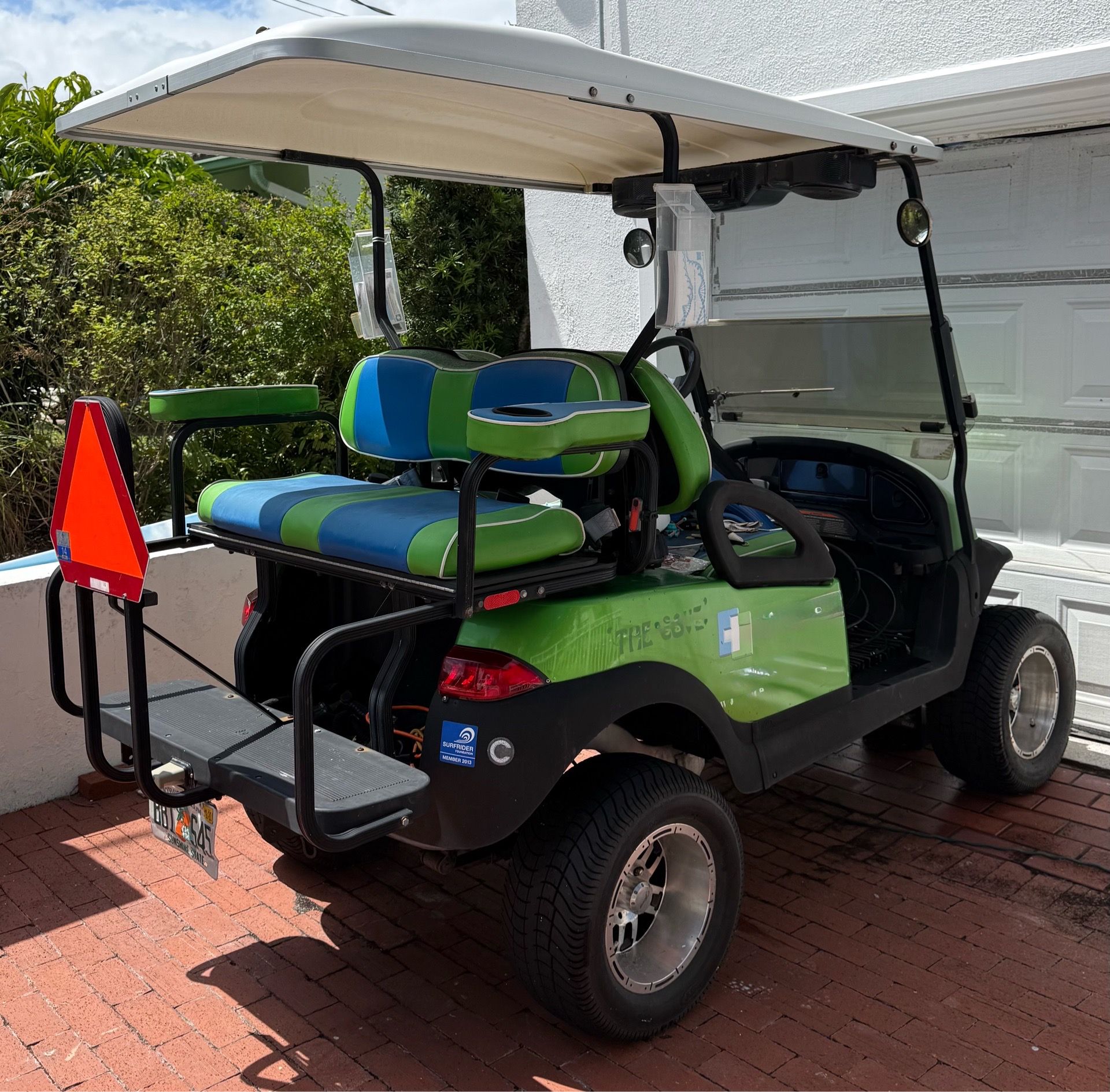 2011 ClubCar , battery powered, lifted and street ready DOT certified, 4 battery system