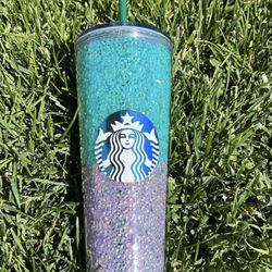 Rhinestone Starbucks Tumbler 