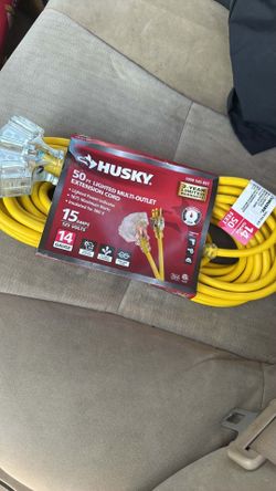 Husky multi outlet 50ft extension cord