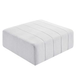 Upholstered Fabric Ottoman