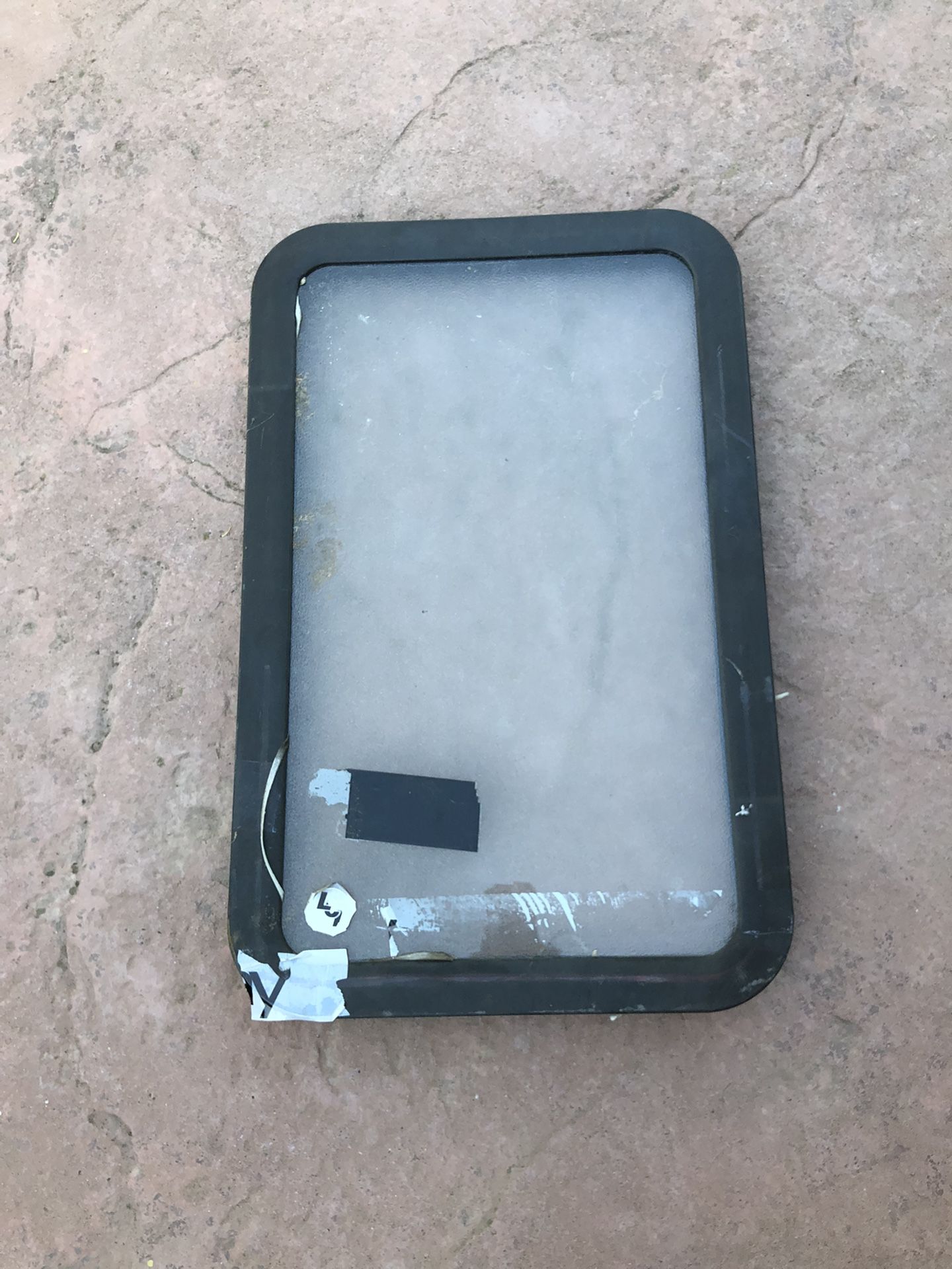 RV Trailer Entrance Door Glass Window Only 24x14