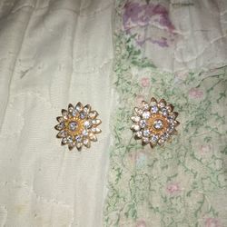 Vintage Diamond Earrings 