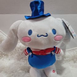  Hello Kitty CINNAMOROLL Side Stepper Animated Plush Patriotic July 4th New