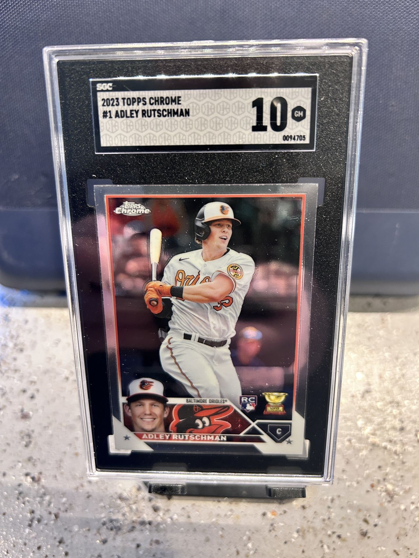 Adley Rutschman Topps Chrome Rookie SGC 10