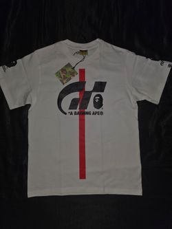 BAPE x Grad Turismo T-Shirt, White, Size S, M, L & XL