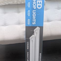 New 2 Pack LED Shop Lights 5000 Lumens