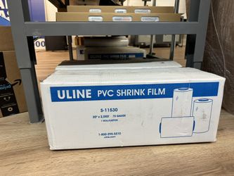 Shrink Wrap Uline *New In Box* *PVC Material*