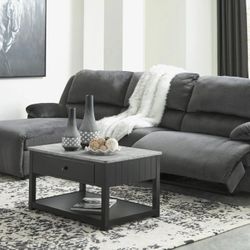 Clonmel Charcoal 3Pc Laf Recliner Sectional

