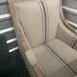 Cream And Grey Chair