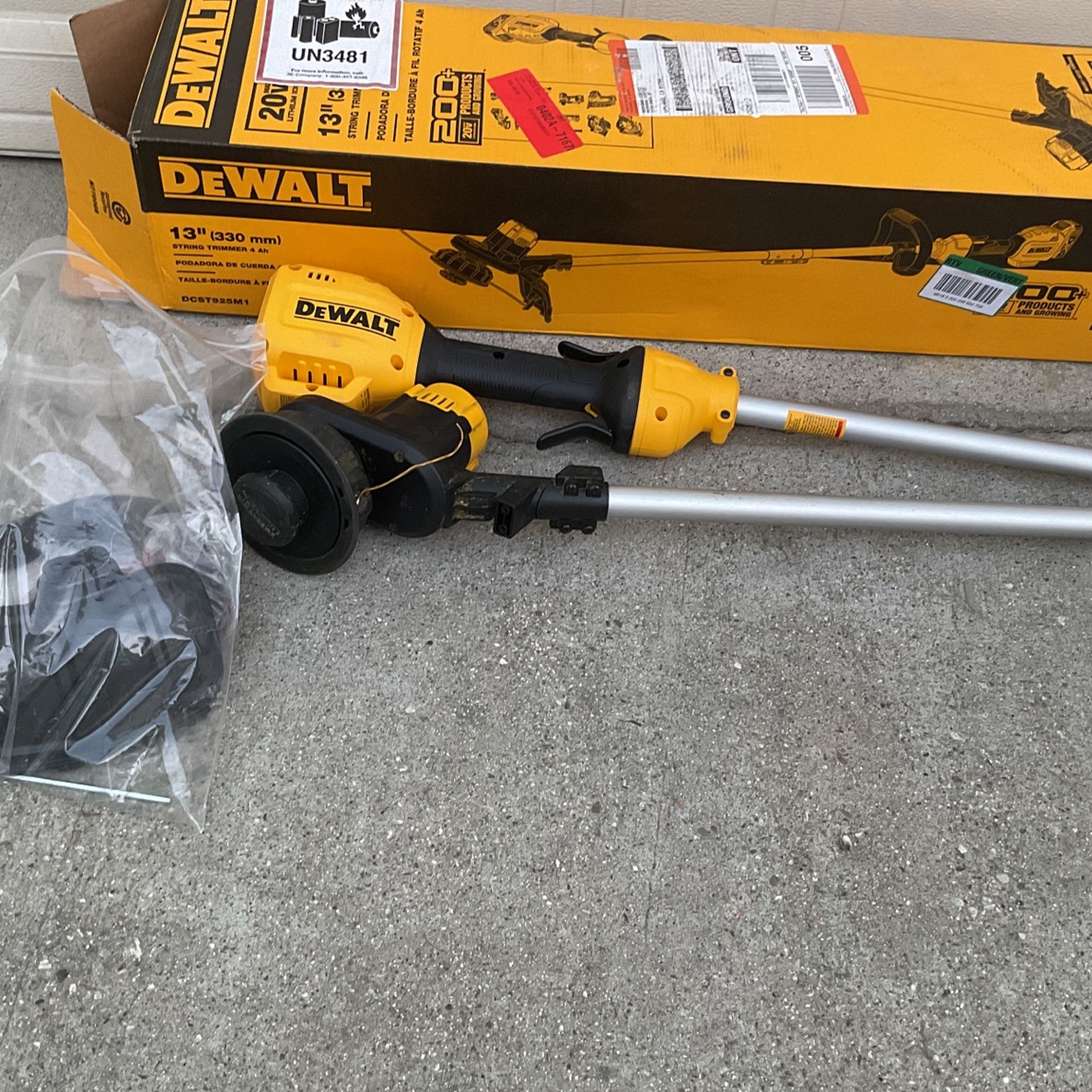 Dewalt 20v 13" String Trimmer (DCST925) Tool Only for Sale in Pico