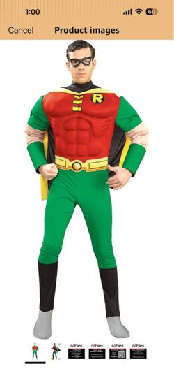 Rubies at Party City DC Teen Titans: Robin Costume for Adults, Men's Costume