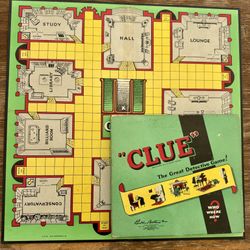 Vintage "Clue" The Great Detective Game, 1949 Complete With Board