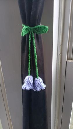 Handmade Crocheted Curtain Holder 