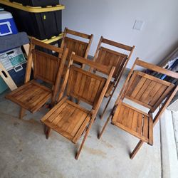 Vintage Wooden Chairs-Simmons Brand