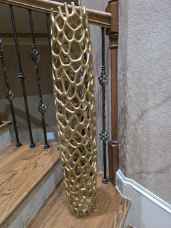 Accent Gold Floor Vase  - Available If Post is on OfferUp