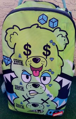 Green Sprayground Backpack