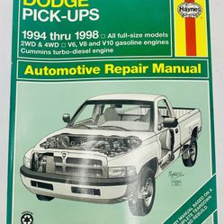 HAYNES REPAIR MANUAL 30041 Dodge Pick Ups 1994 Thru 2001 Complete Repair Manual 