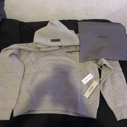 Dark oatmeal essential hoodie