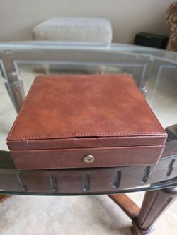 Leather Bound Poker Set - Unused