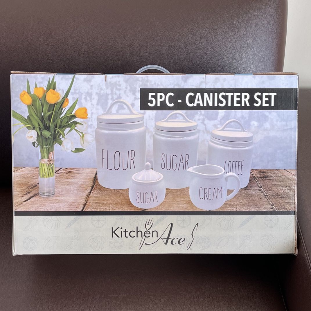 5 Piece Kitchen Canister Set