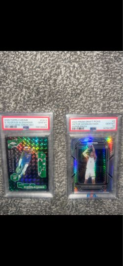 PSA 10 Wembanyama & Gilgeous-Alexander Graded Card “The Future” Lot